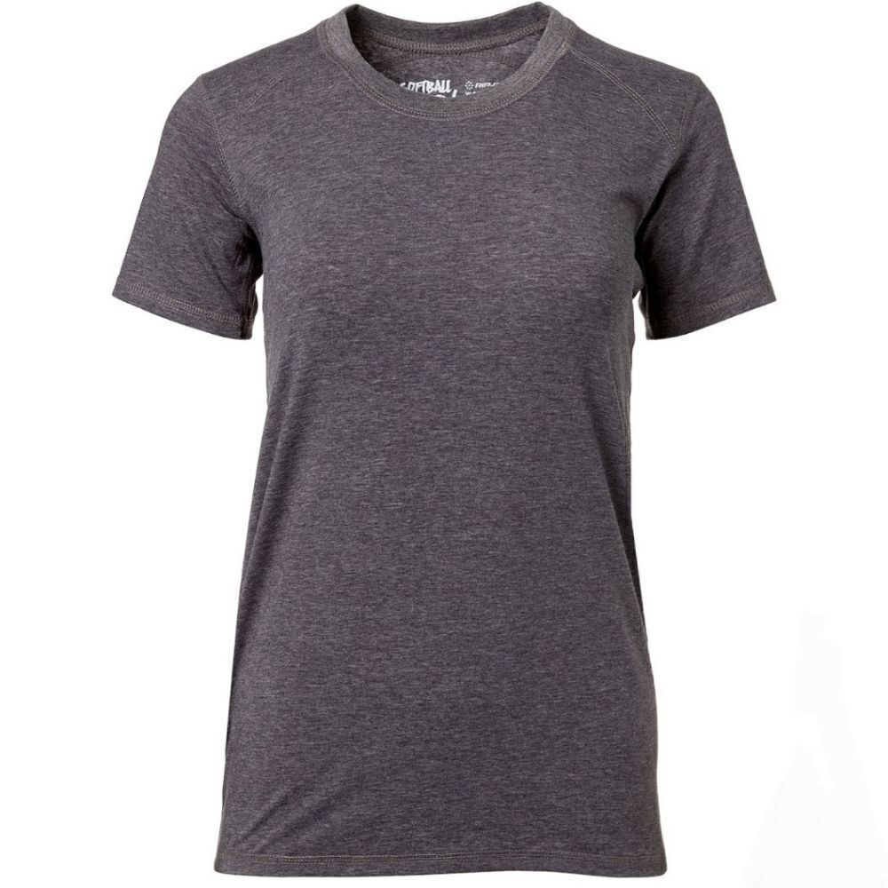 RIP-IT Women's Charcoal Softball Crew Tee with Adira